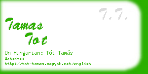 tamas tot business card